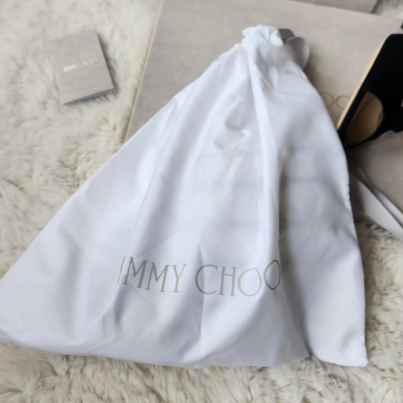 NWT Jimmy Choo Ren85 Suede Cut-out Heeled Sandals - Picture 10 of 14